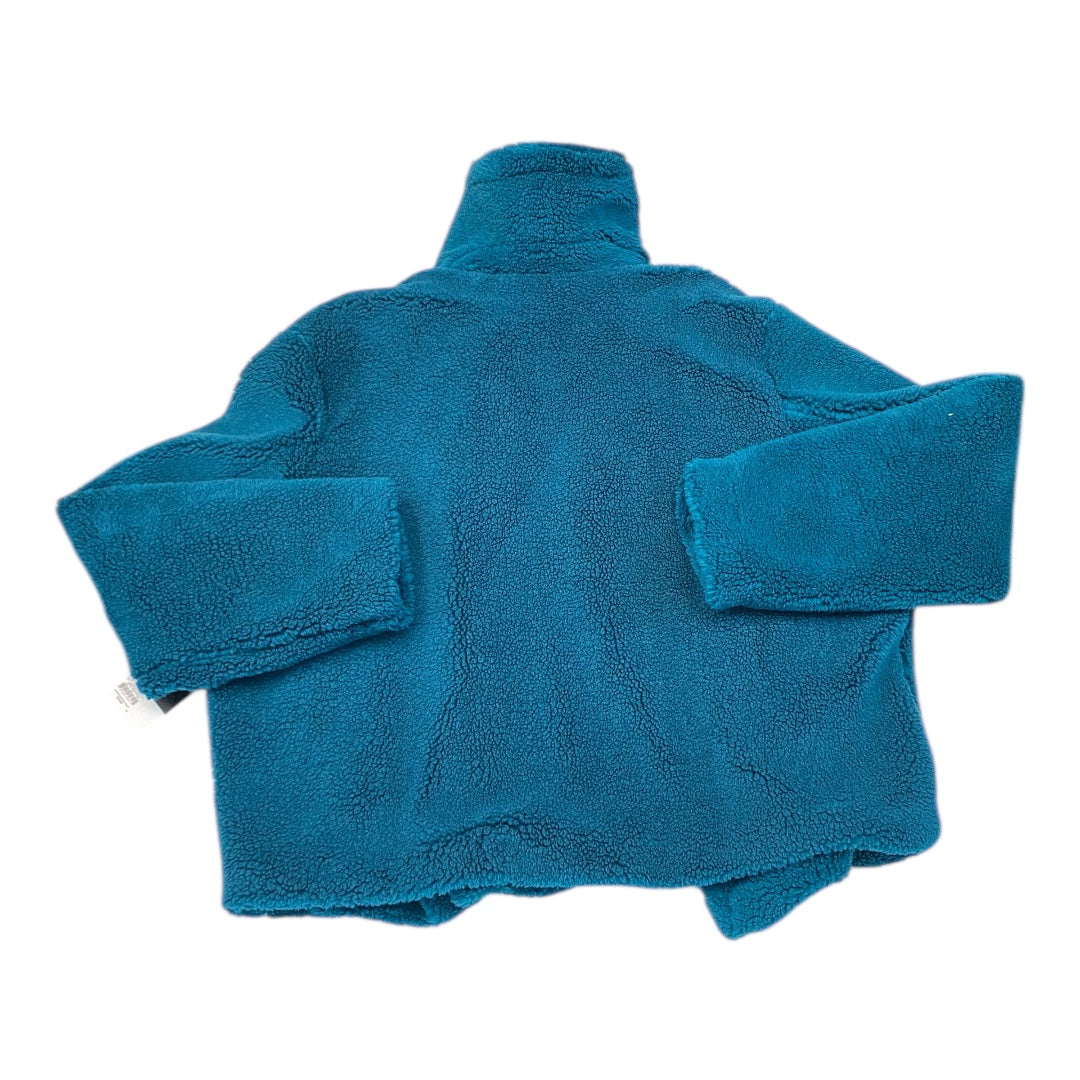 Jacket Faux Fur & Sherpa By Simply Vera In Teal, Size:Xl