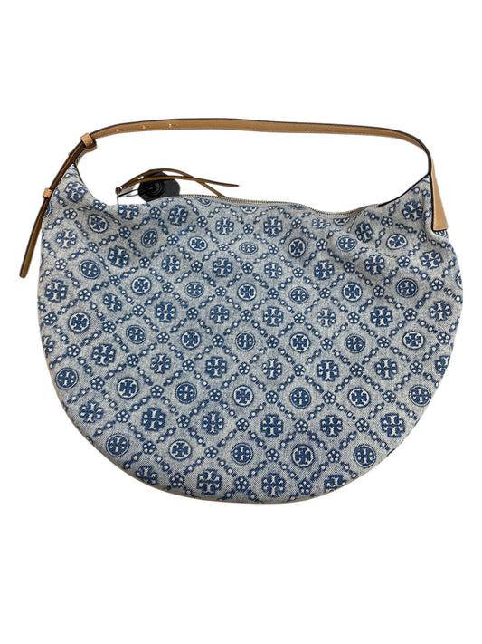 Handbag Designer By Tory Burch In Blue, Size:Large