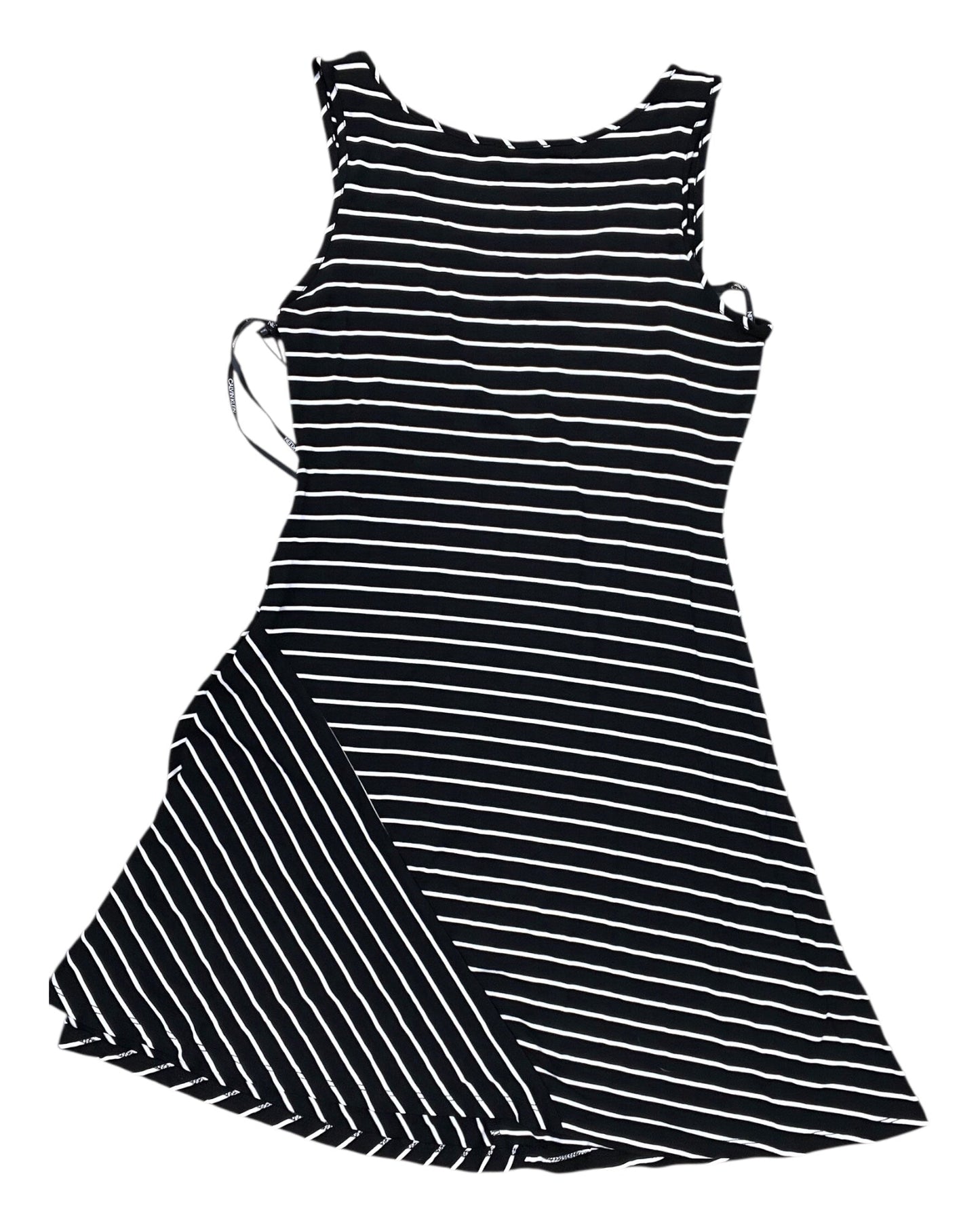 Dress Casual Short By Calvin Klein In Black & White, Size:M