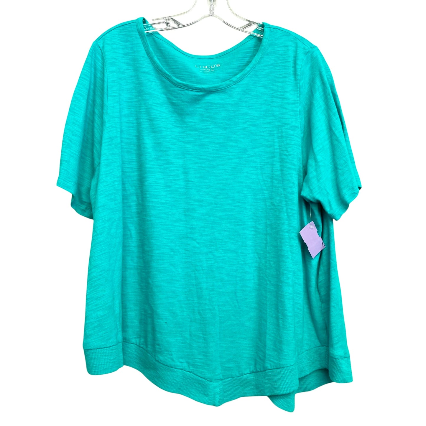 Top Ss By Chicos In Aqua, Size:1X