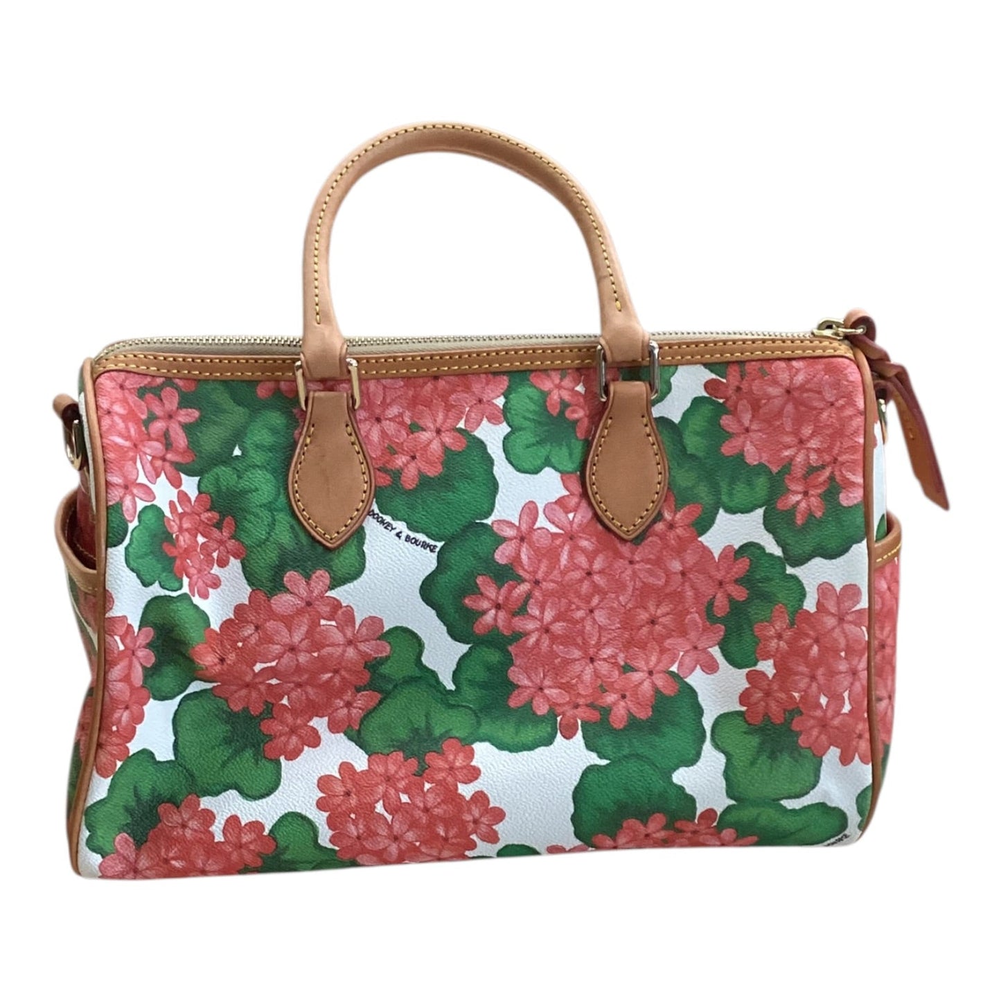 Handbag Designer By Dooney And Bourke In Floral Print, Size:Medium