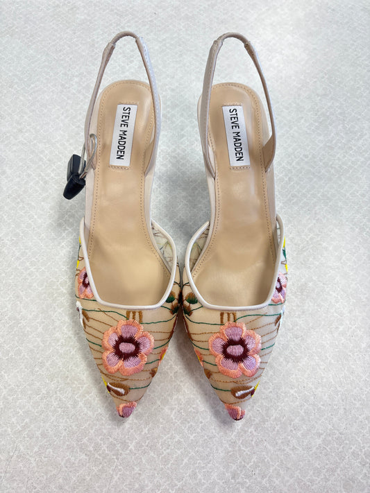 Shoes Heels Kitten By Steve Madden In Floral Print, Size:9