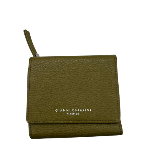 Wallet Leather By Cma In Green, Size:Medium