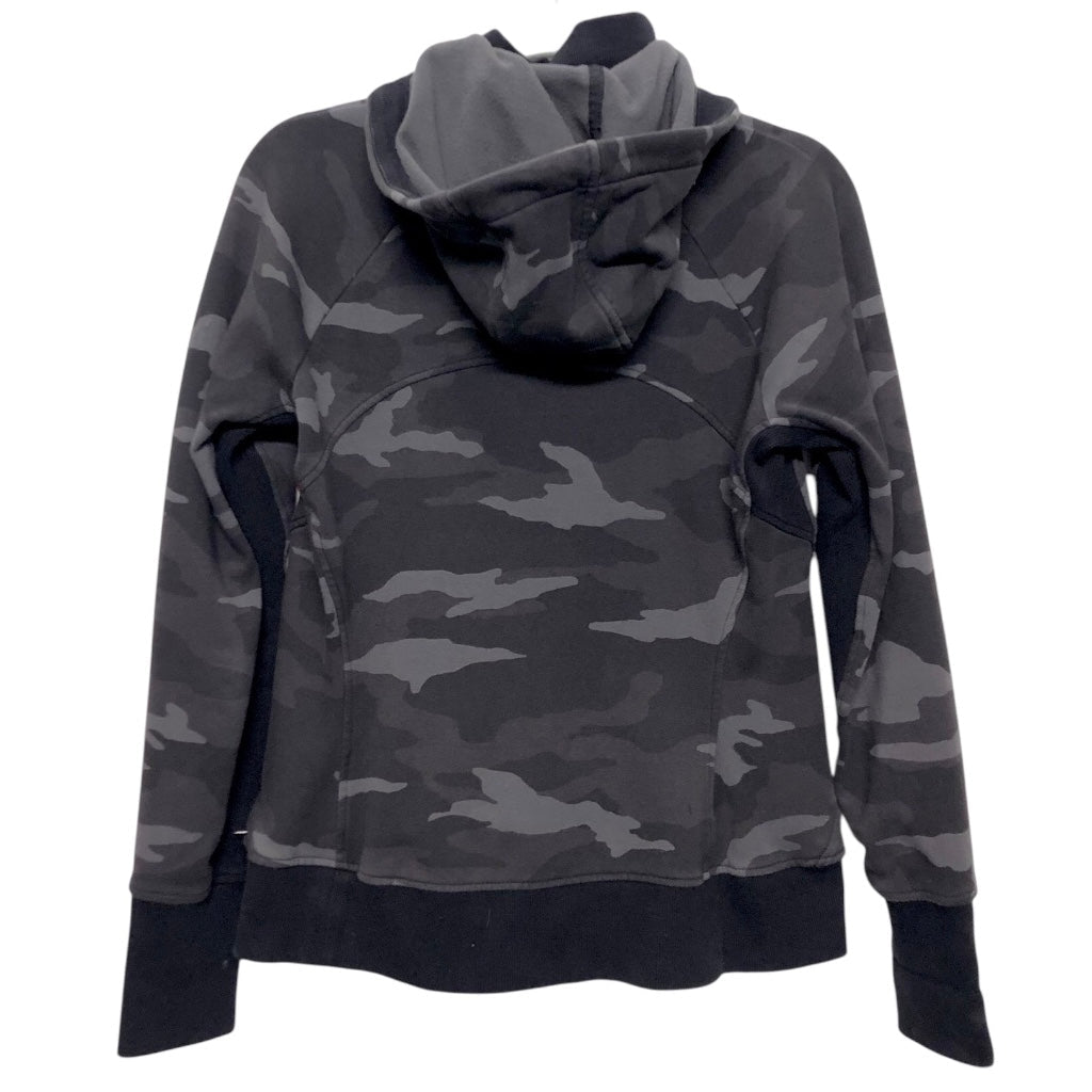 Athletic Jacket By Athleta In Black & Grey, Size:Mp