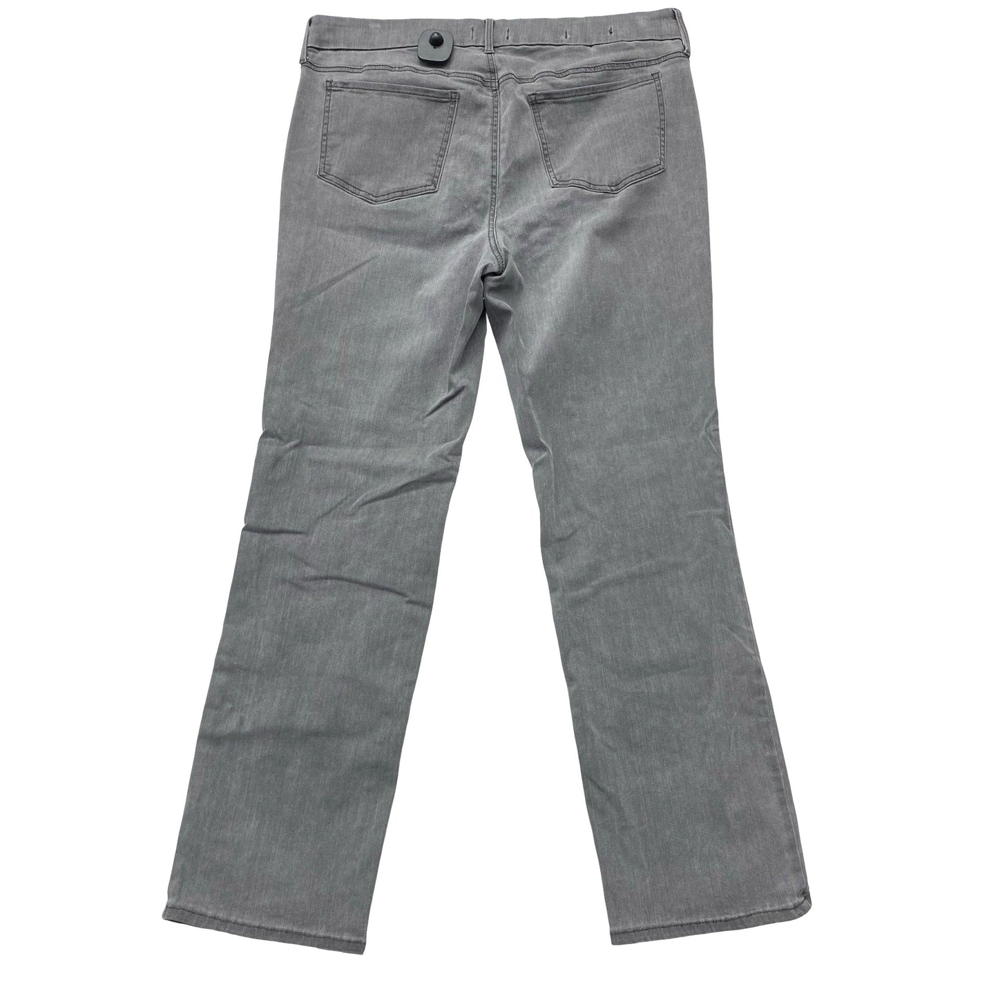Jeans Straight By Not Your Daughters Jeans In Grey Denim, Size:L