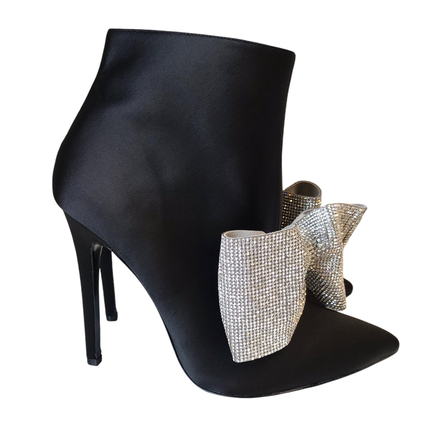 Boots Ankle Heels By Aminah In Black, Size:7