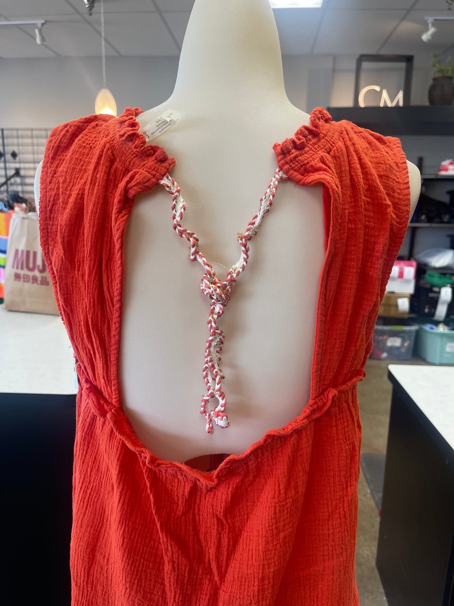 Top Sleeveless By Matilda Jane In Orange, Size:M