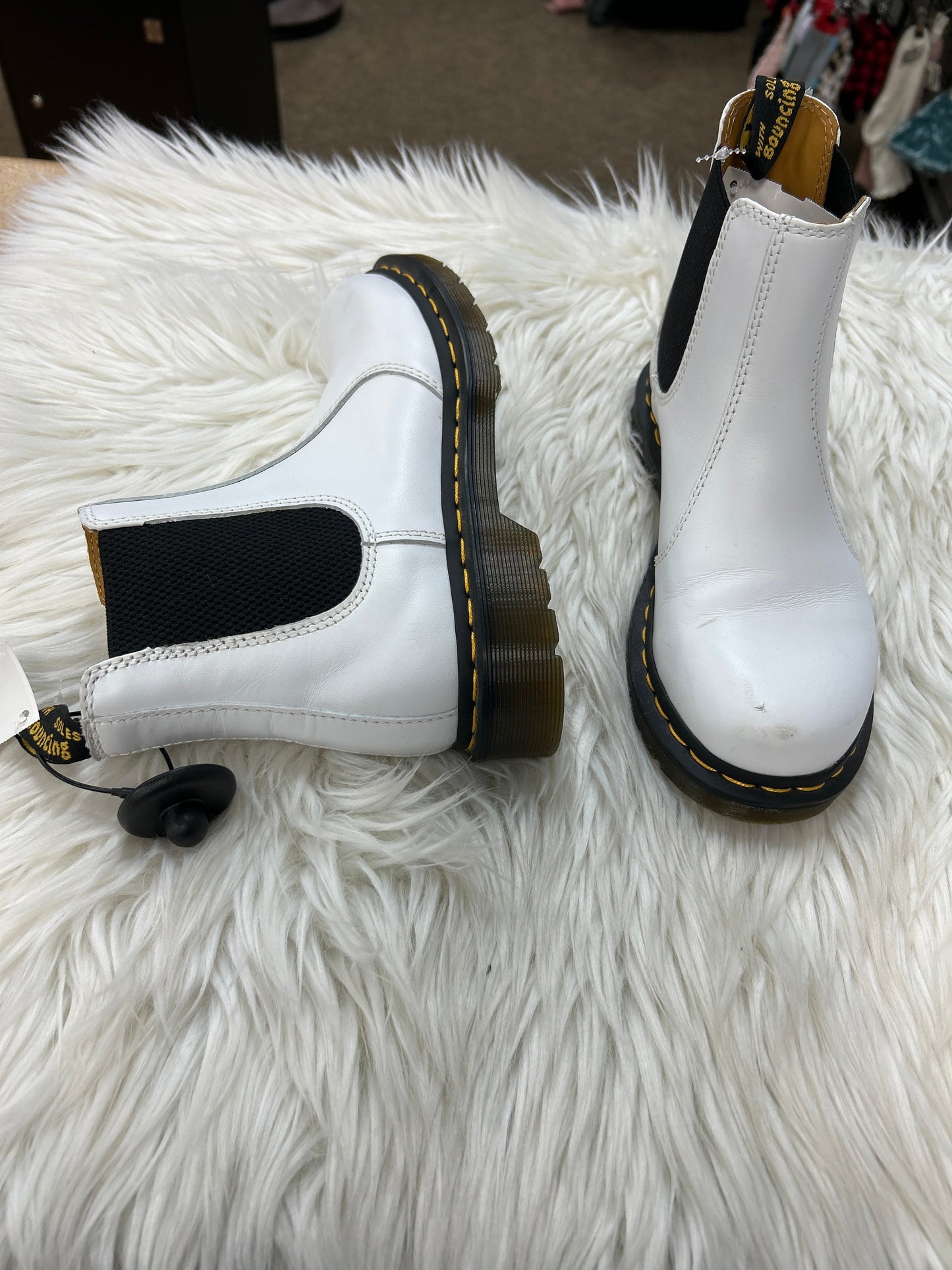 Boots Designer By Dr Martens In White, Size:7