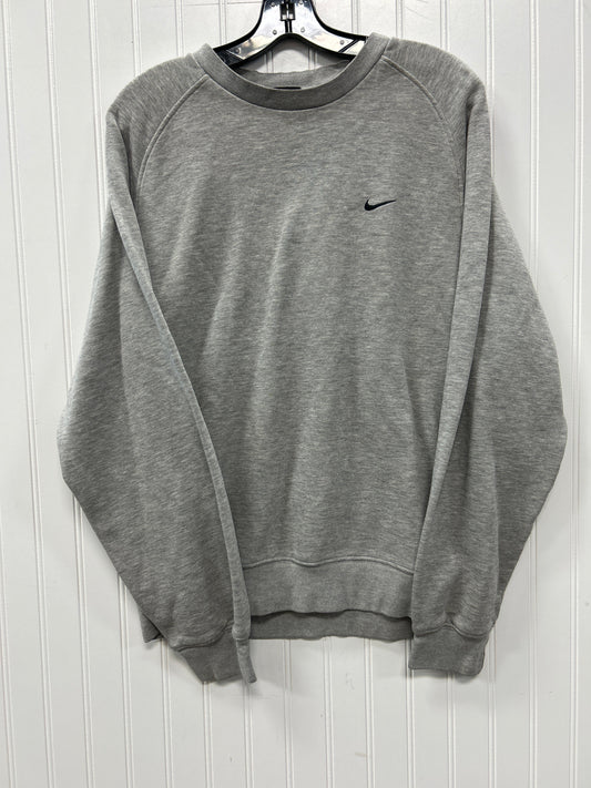 Athletic Sweatshirt Crewneck By Nike Apparel In Grey, Size:M