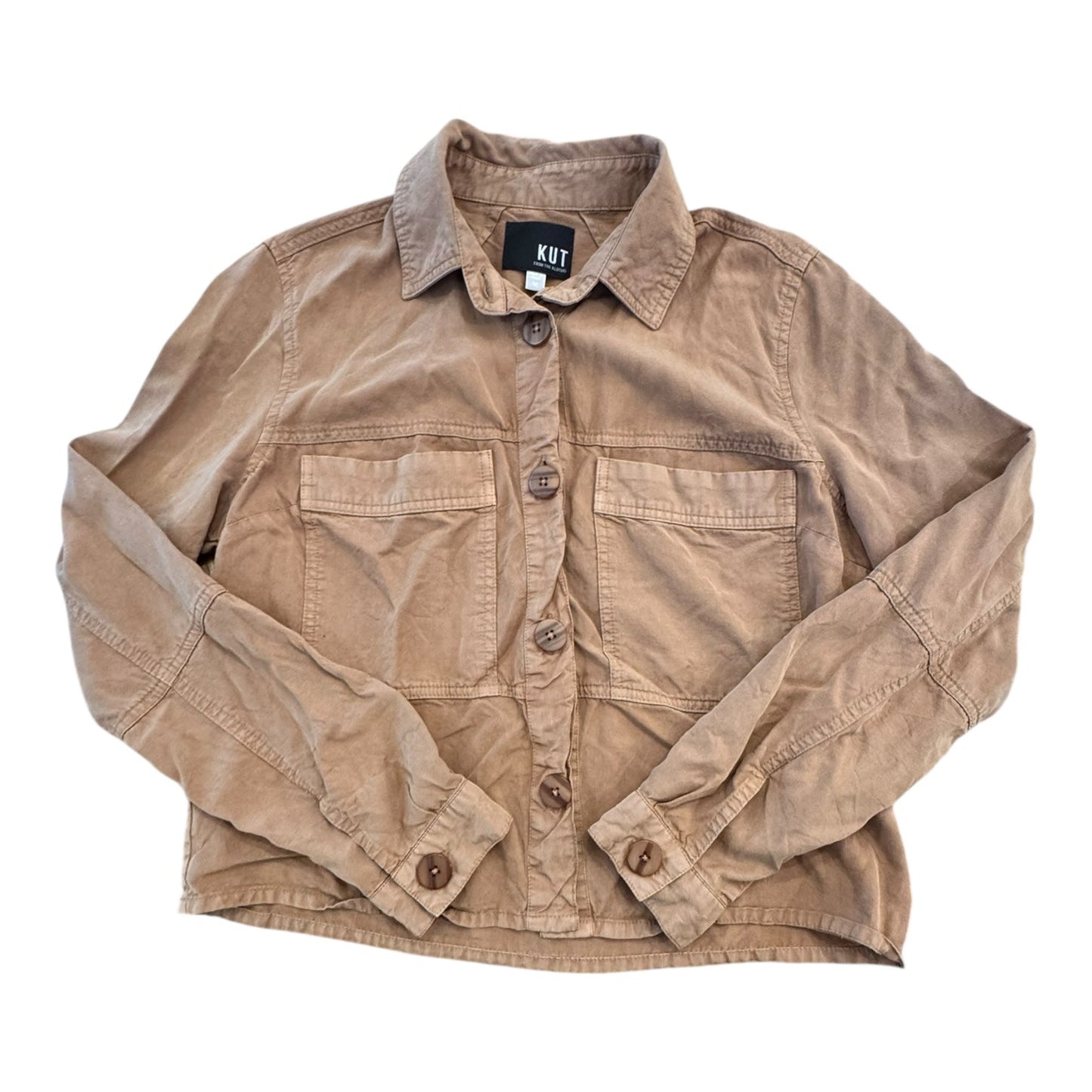 Blazer Lightweight By Kut In Tan, Size:M