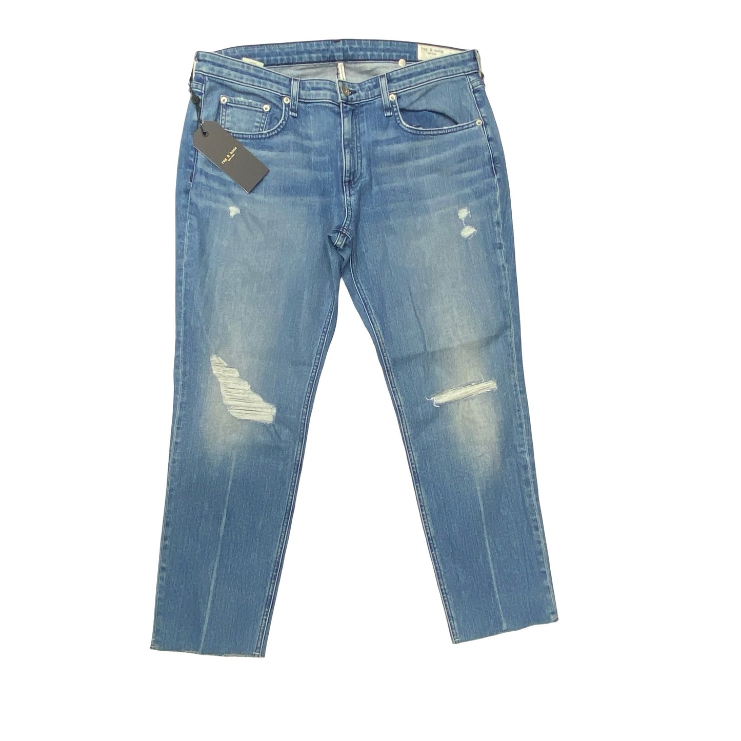 Jeans Boyfriend By Rag And Bone In Blue, Size:14