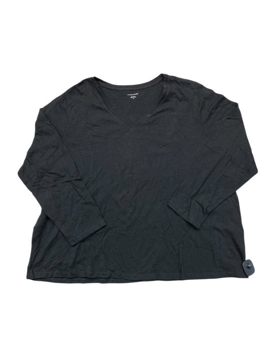 Top Ls Designer By Eileen Fisher In Black, Size:2X