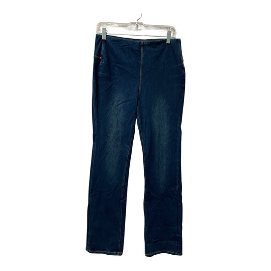 Jeans Jeggings By Lysse In Blue Denim, Size:12