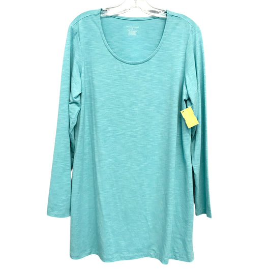 Top Ls Basic By Christopher And Banks In Blue, Size:L