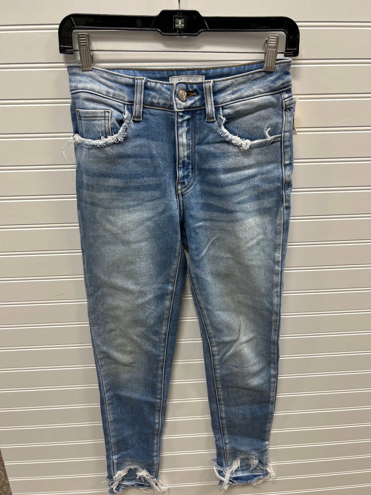 Jeans Skinny By Kancan In Blue Denim, Size:0