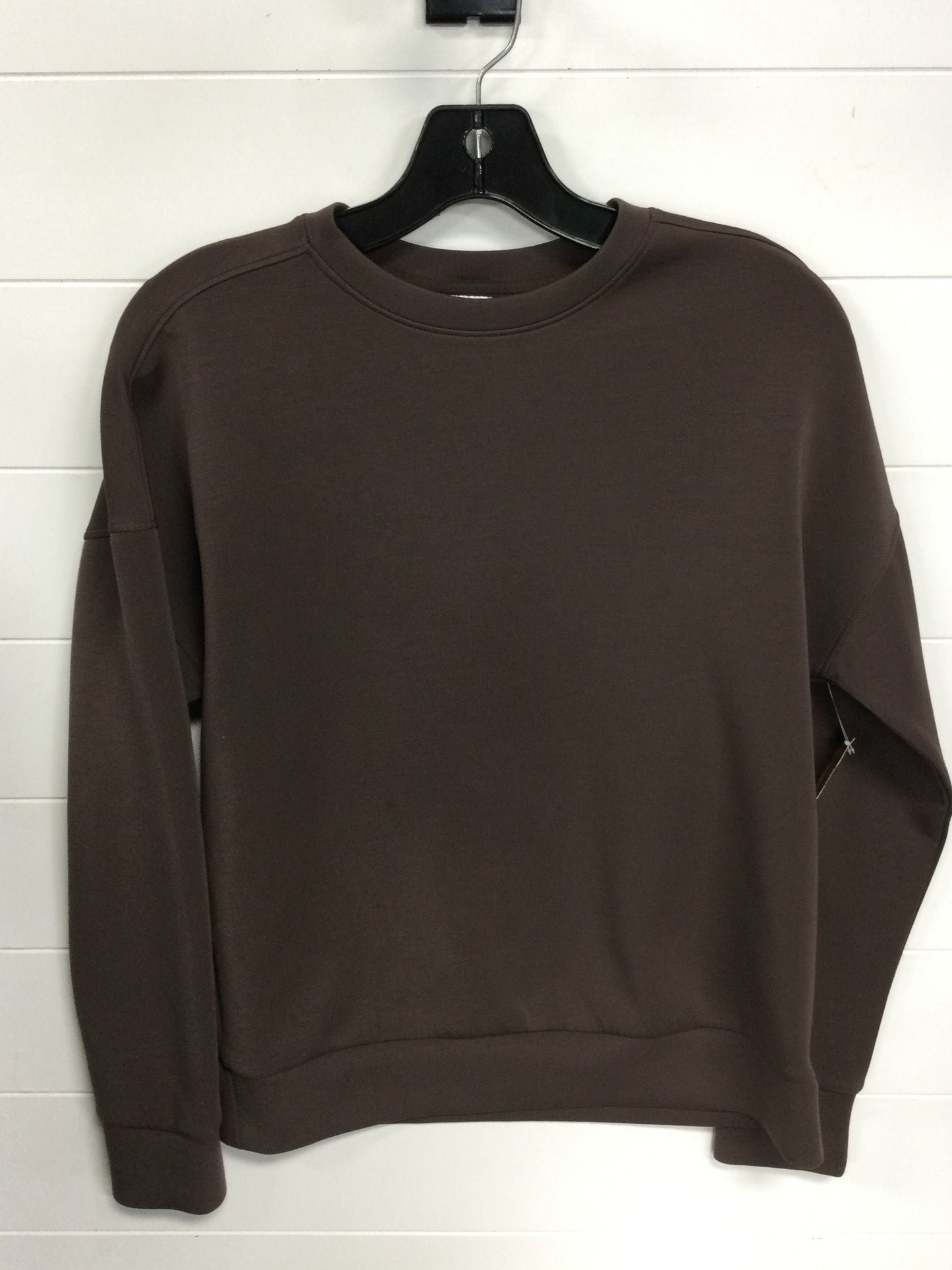 Athletic Top Ls Crewneck By Members Mark In Brown, Size:Xs