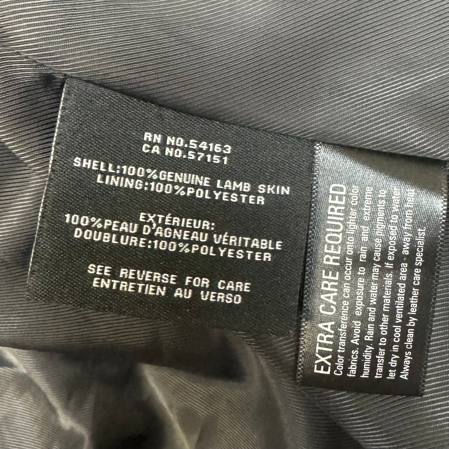 Jacket Leather By Cole-haan In Black, Size: M