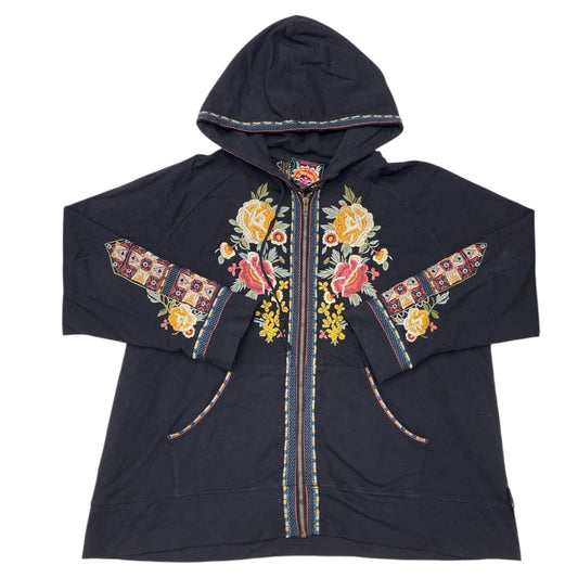 Sweatshirt Designer By Johnny Was In Black, Size:L