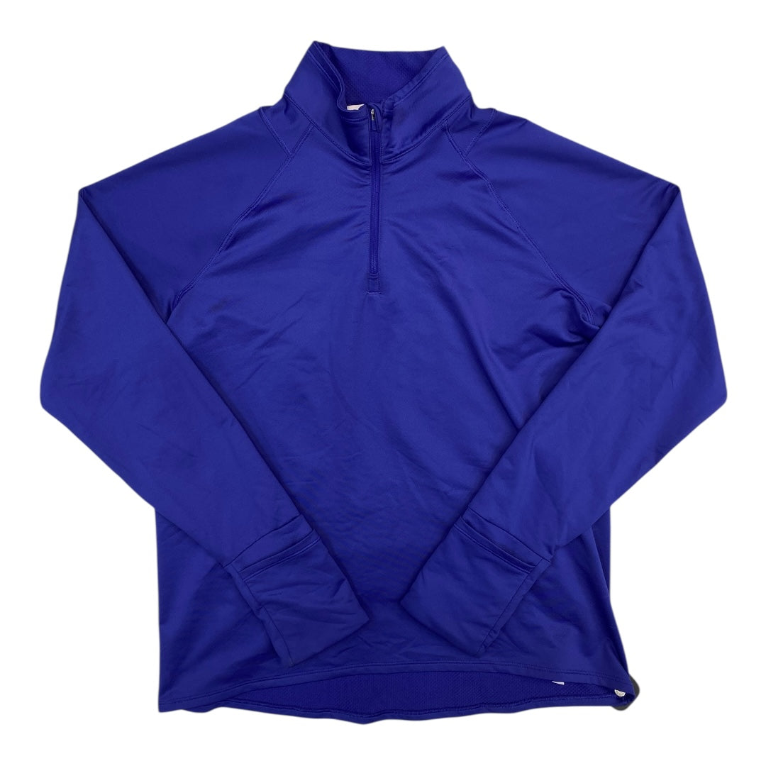 Athletic Top Ls Collar By Athleta In Purple, Size:M