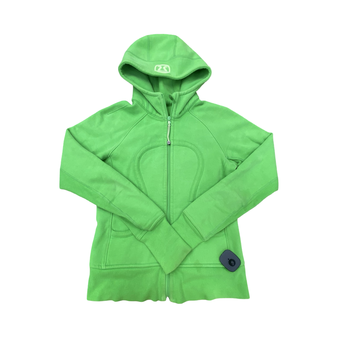 Athletic Jacket By Lululemon In Green, Size:S