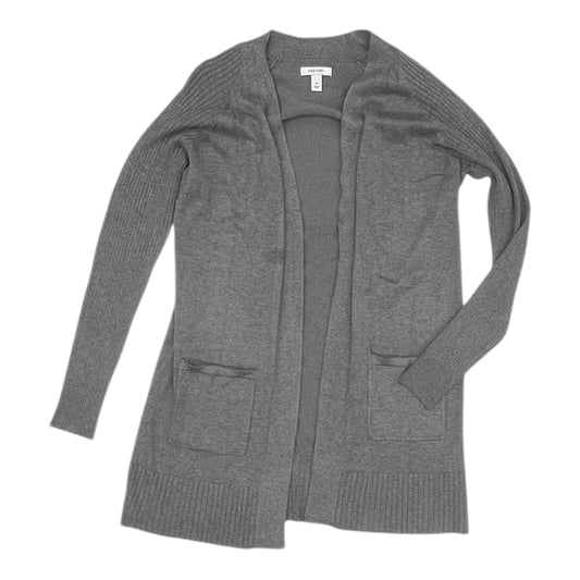 Sweater Cardigan By Nine West Apparel In Grey, Size:M