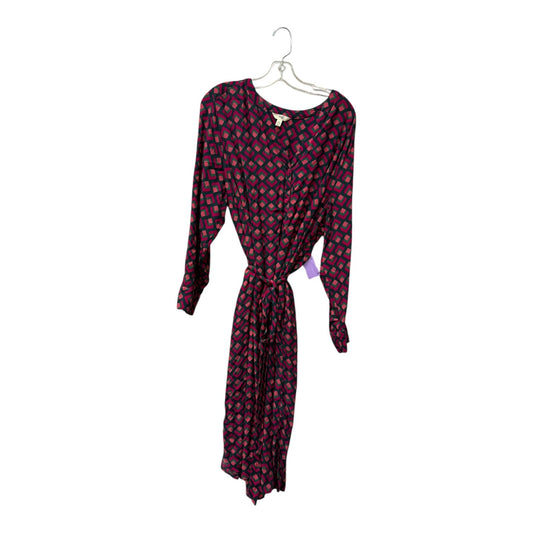 Dress Casual Midi By Terra & Sky In Green & Pink, Size:2X