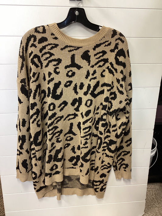 Sweater By Clothes Mentor In Animal Print, Size:M