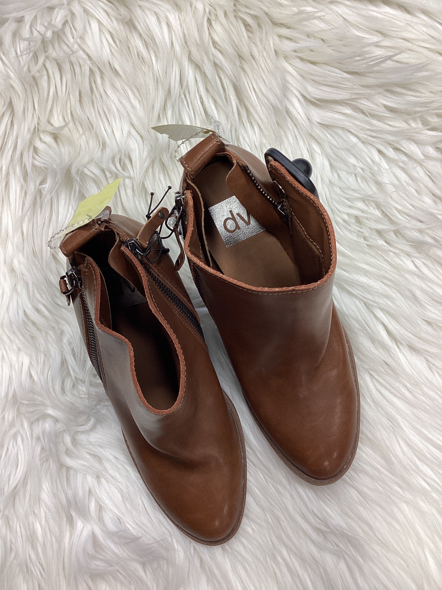 Boots Ankle Heels By Dolce Vita In Brown, Size:7