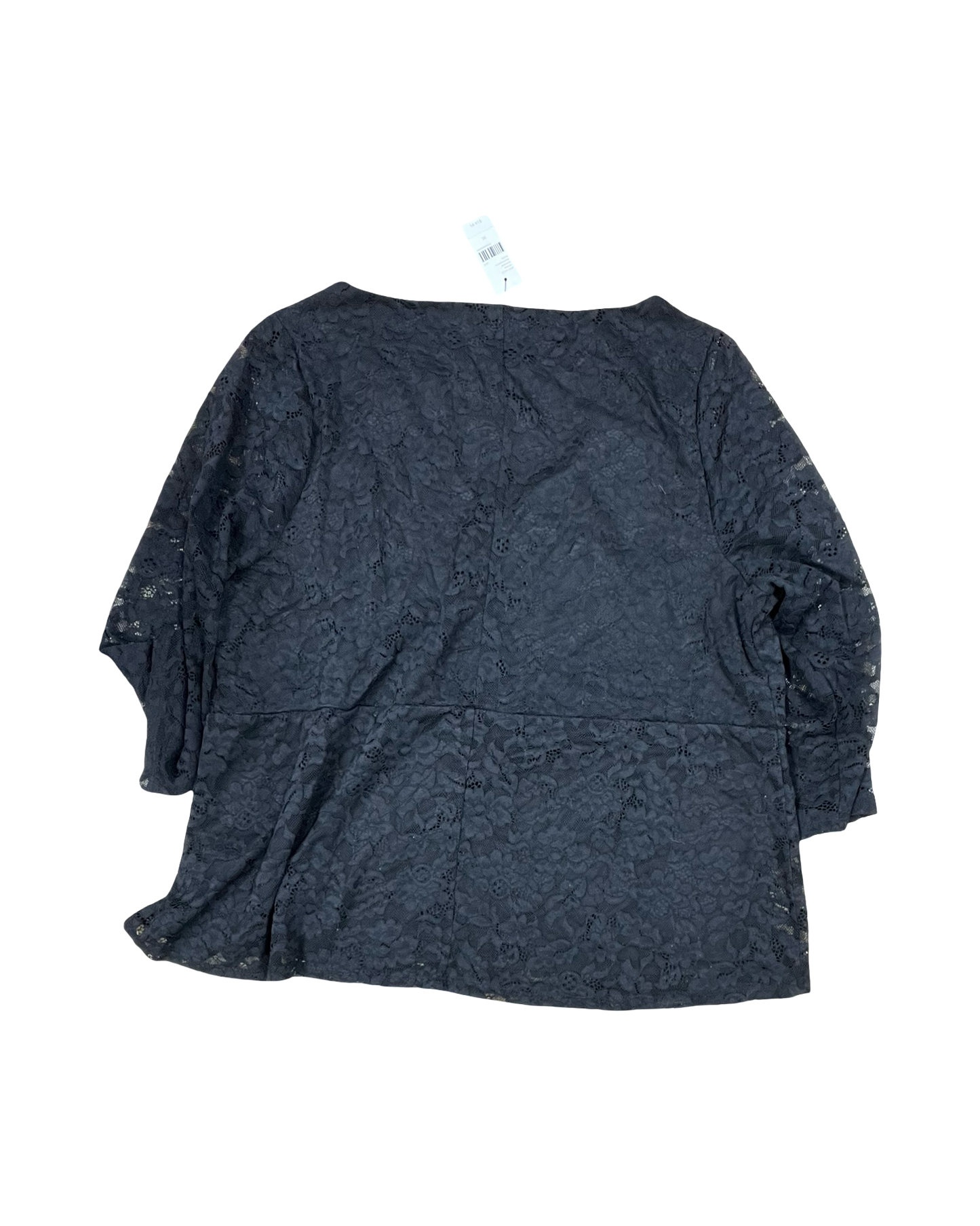 Top 3/4 Sleeve By Lane Bryant In Black, Size:20