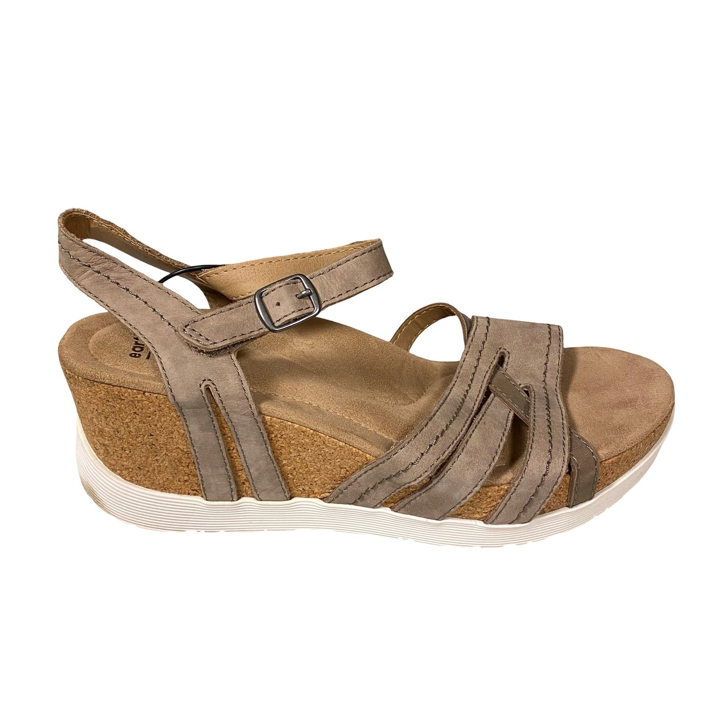 Sandals Heels Wedge By Earth Origins In Taupe, Size:8.5