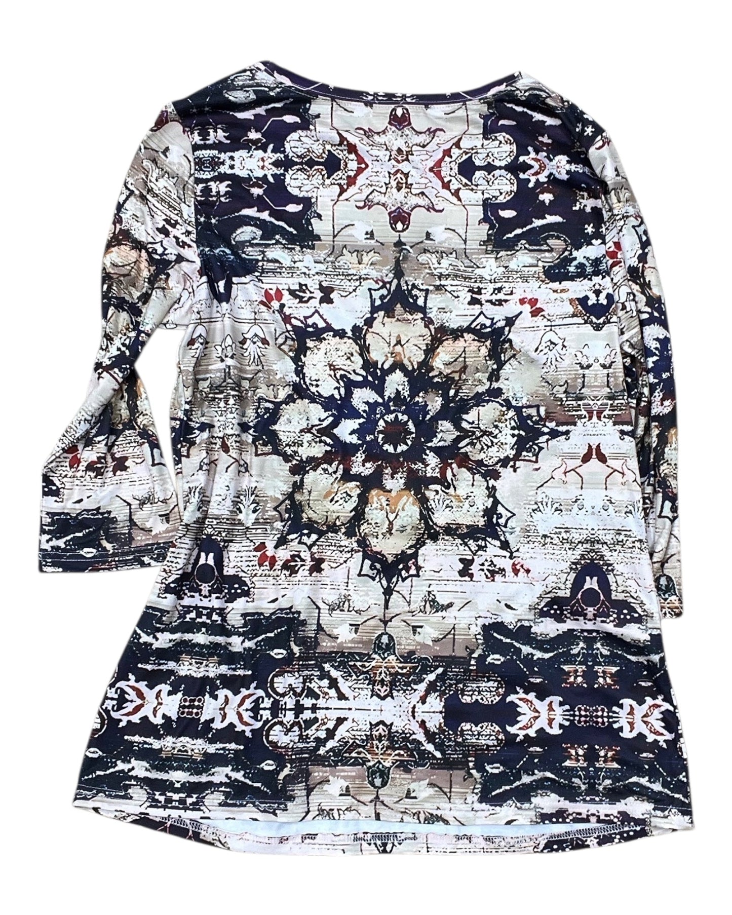 Top 3/4 Sleeve By Clothes Mentor In Tan, Size:M
