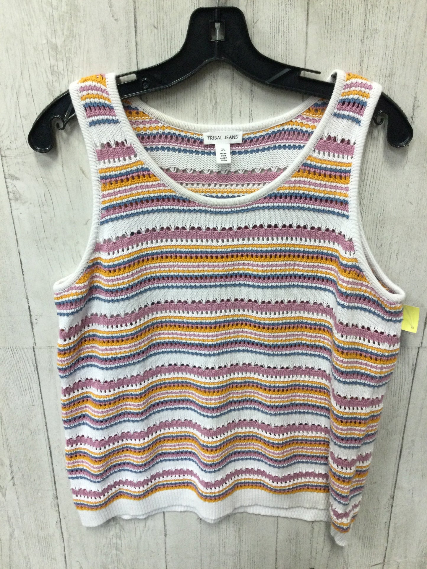Top Sleeveless By Tribal In Multi, Size:L
