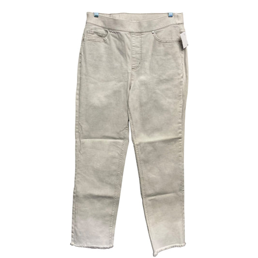Jeans Straight By Isaac Mizrahi Live Qvc In Grey, Size:10