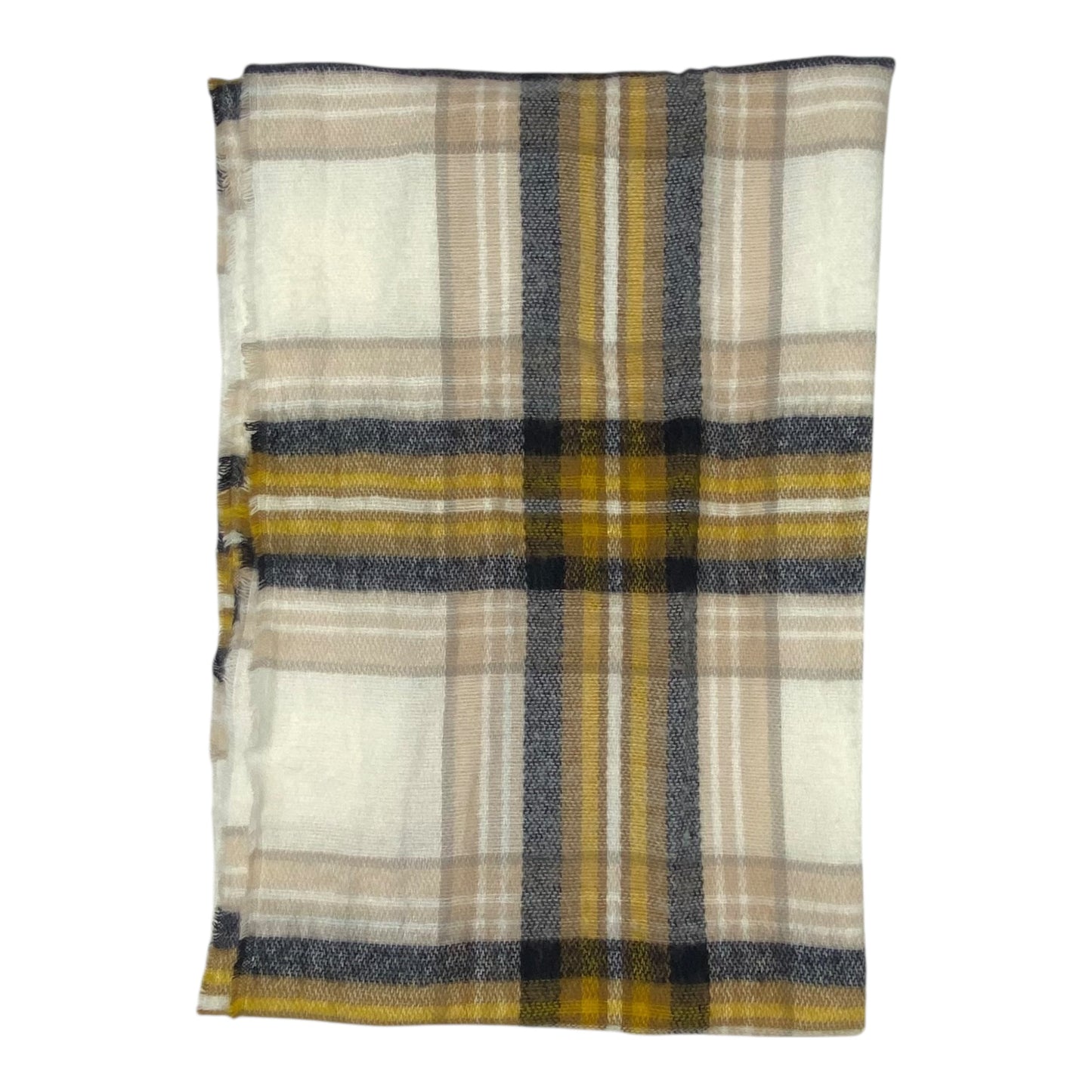Scarf Long By H&M In Plaid Pattern