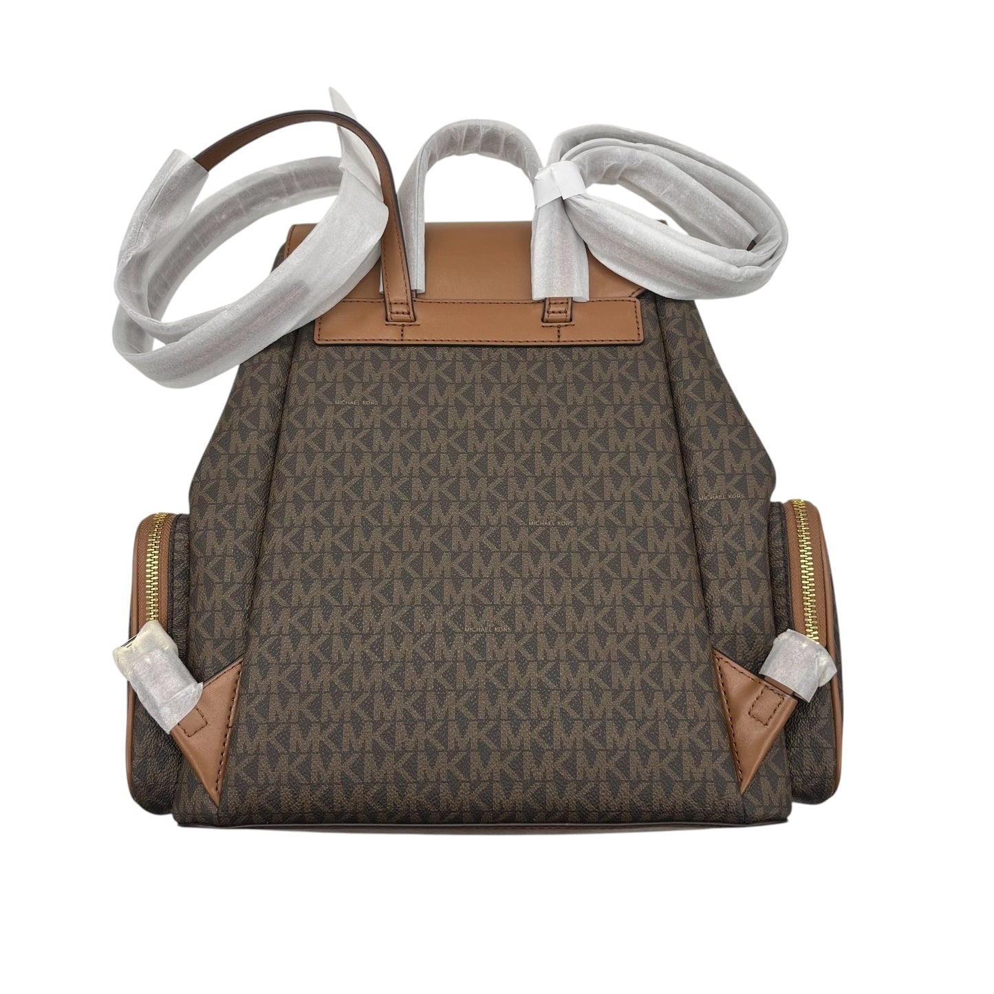 Backpack Designer By Michael Kors In Brown & Tan, Size:Medium