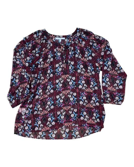 Top Ls By Daniel Rainn In Black & Red, Size:L