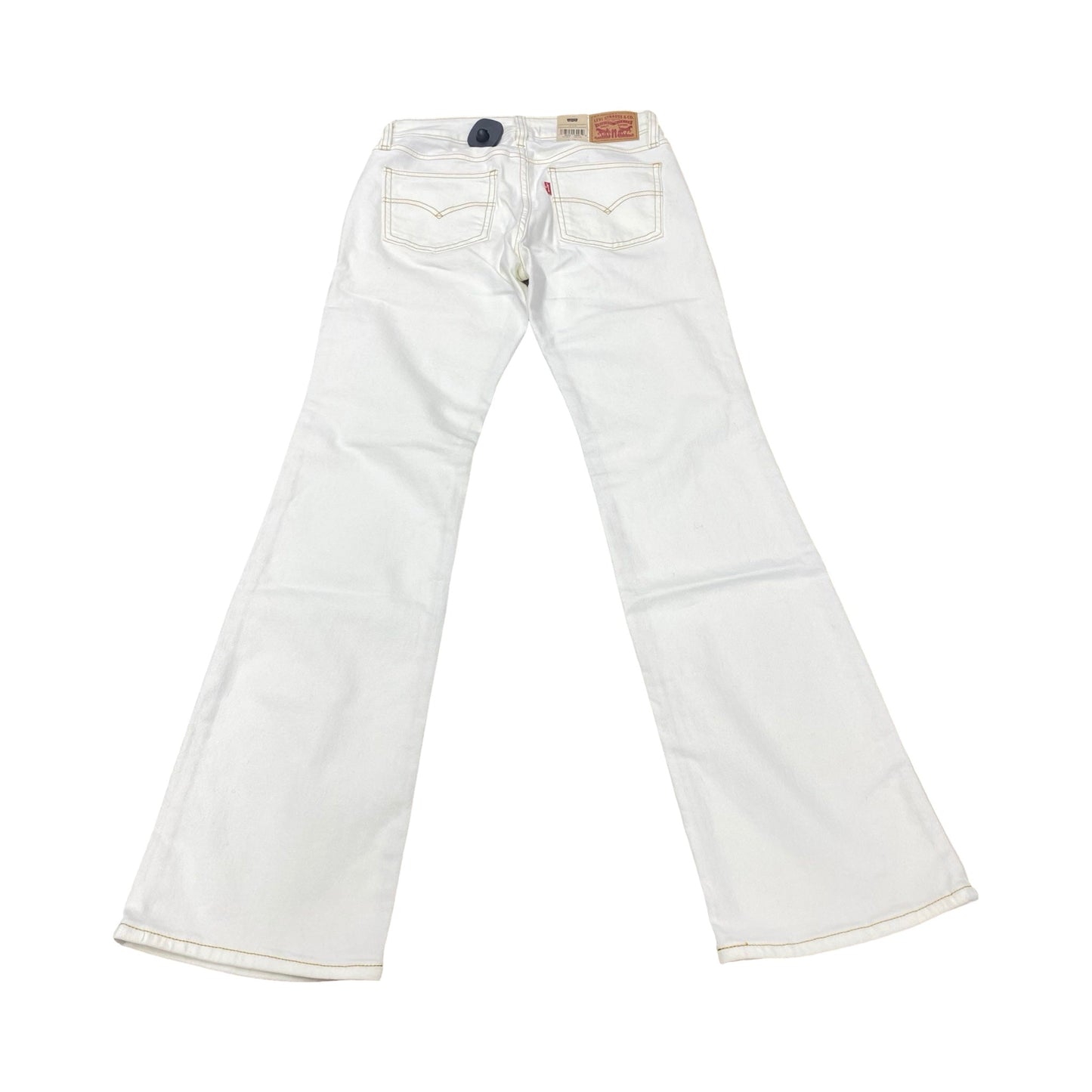 Jeans Boot Cut By Levis In White, Size:4L