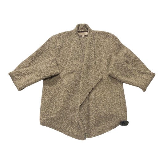 Sweater Cardigan By Loft In Taupe, Size:L