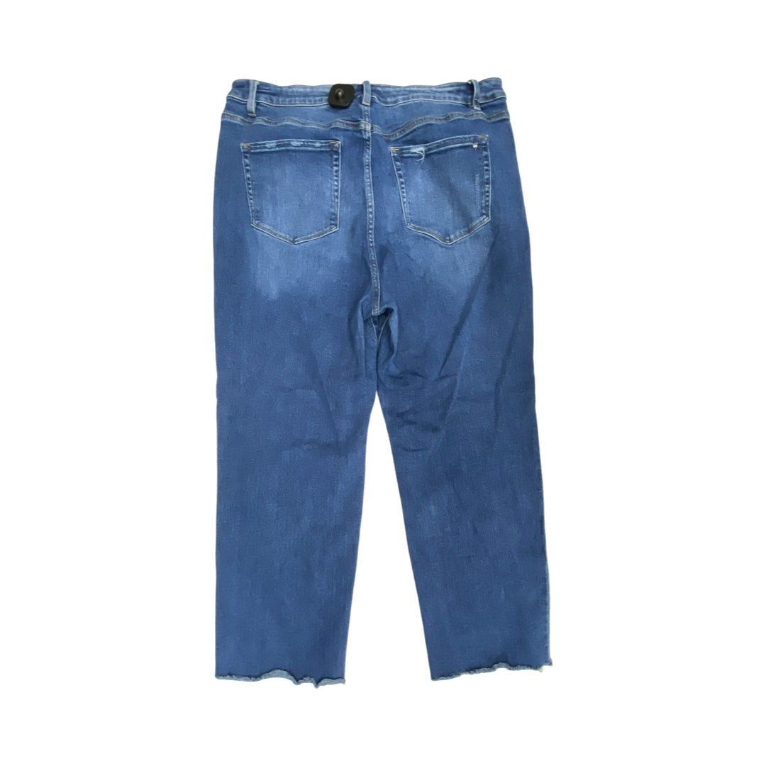 Jeans Straight By Micas In Blue Denim, Size:18
