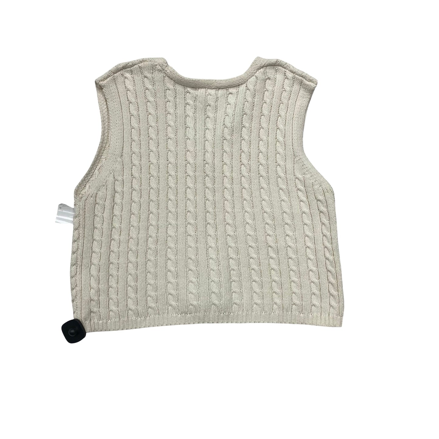Vest Sweater By Sincerely Jules In Cream, Size:Xl