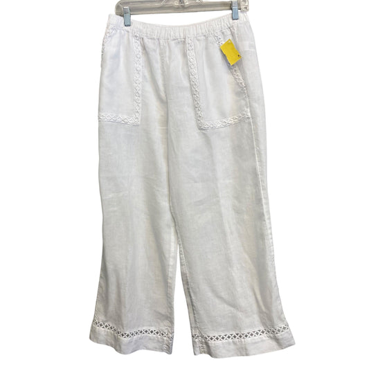 Pants Linen By Joie In White, Size:8