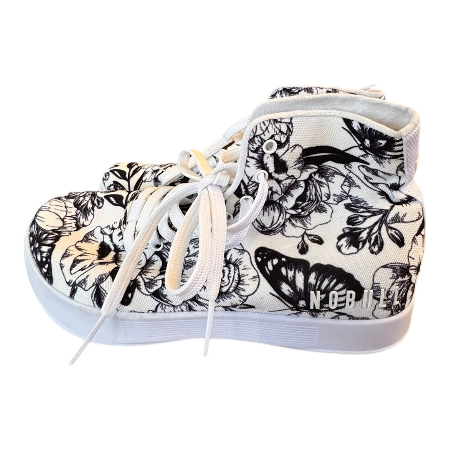 Shoes Sneakers By Nobull In Black & White, Size:8.5