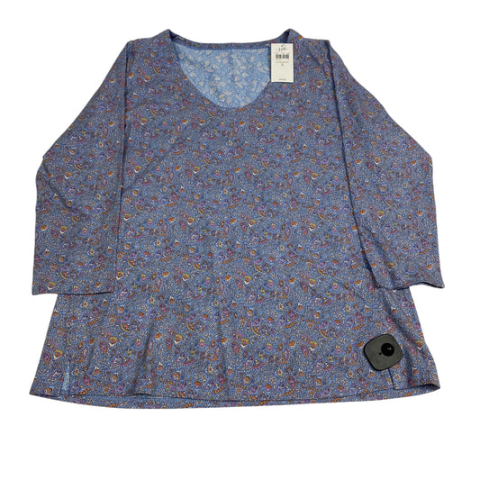 Top 3/4 Sleeve By J. Jill In Blue, Size:S