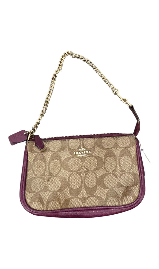 Handbag Designer By Coach In Brown & Purple, Size:Small
