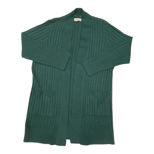 Sweater Cardigan By Loft In Green, Size:L