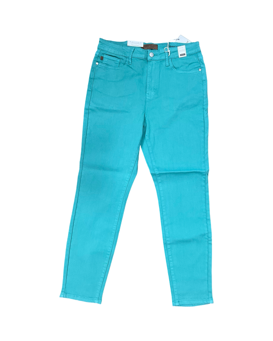 Jeans Skinny By Judy Blue In Teal, Size:10