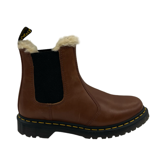 Boots Ankle Flats By Dr Martens In Brown, Size:9
