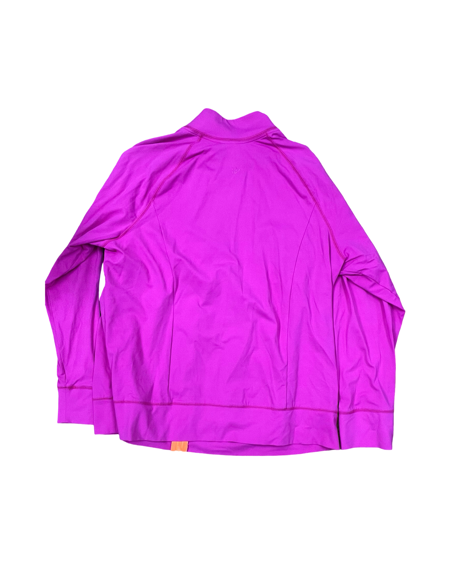 Athletic Jacket By L Love In Orange & Pink, Size:1X