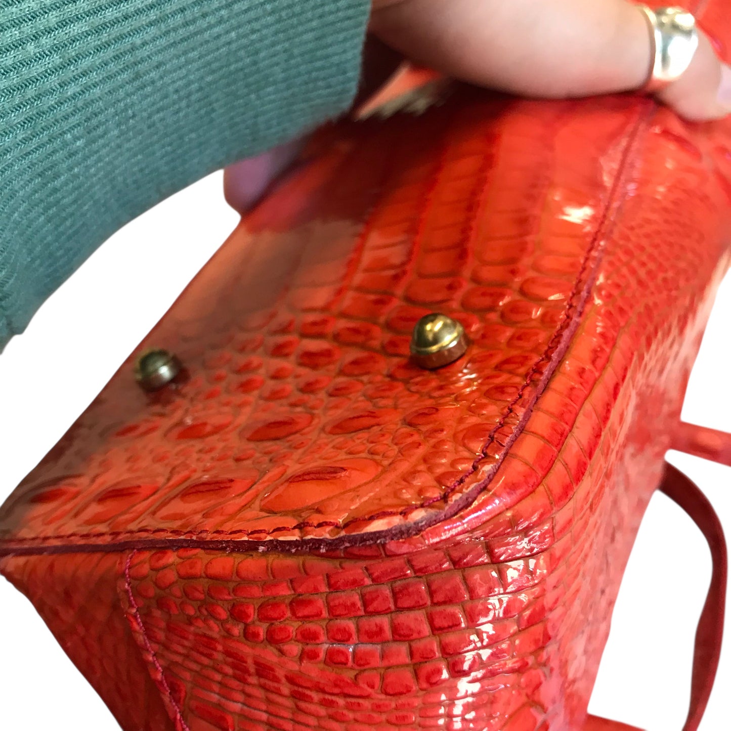 Handbag Designer By Brahmin In Orange, Size:Medium