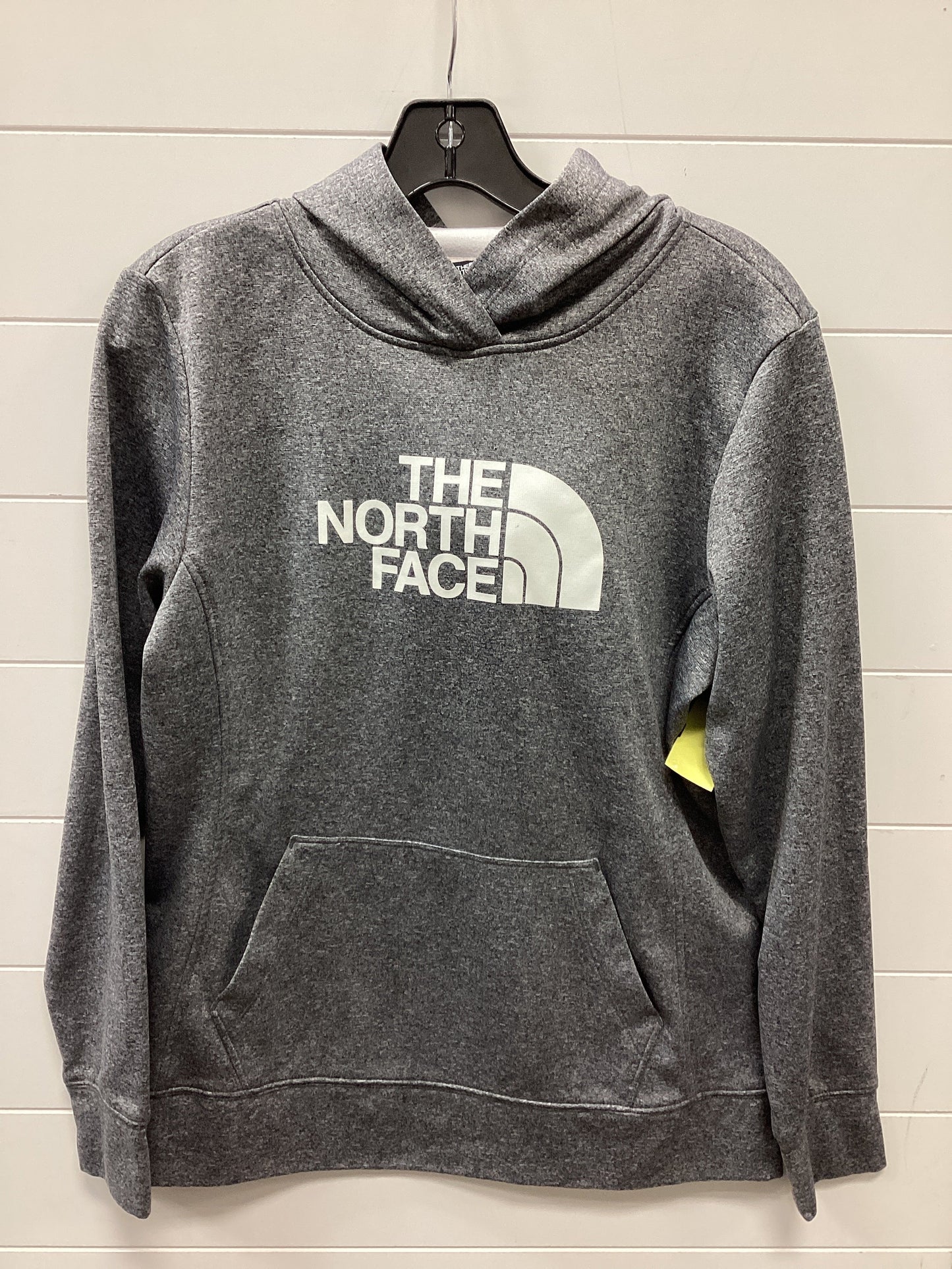 Athletic Top Ls Hoodie By The North Face In Grey, Size:L